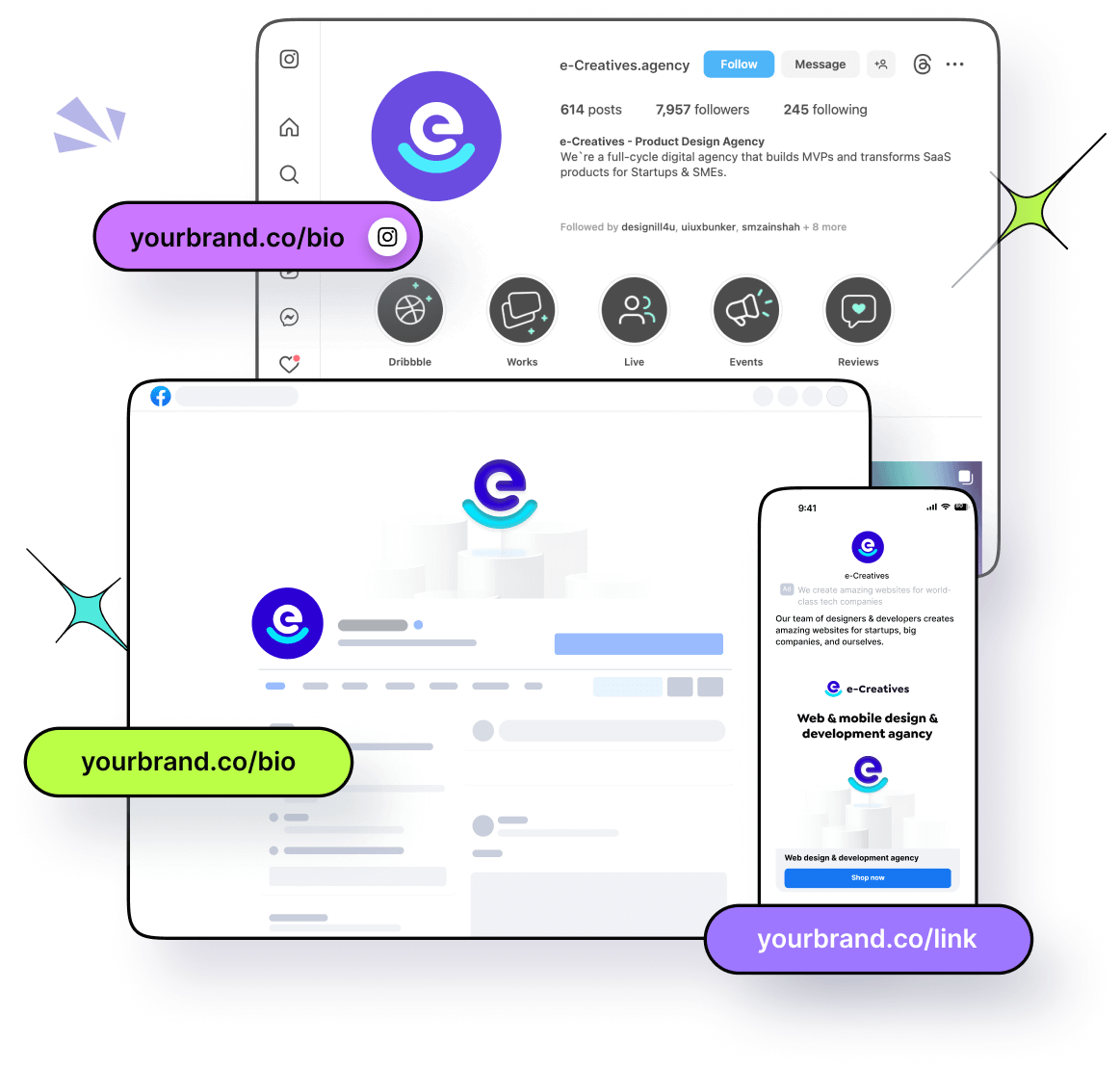 Online branding with Branded short links and custom domains